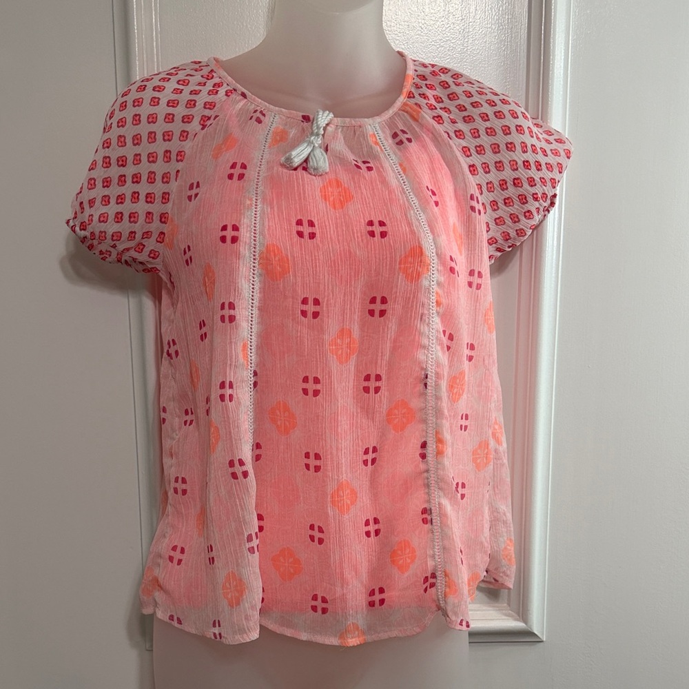 Pink and Orange girls Top